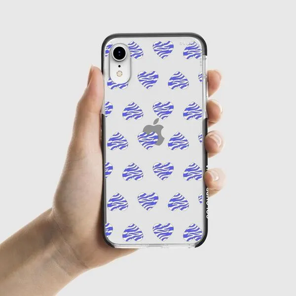 iPhone Case - Purple Zebra Heart