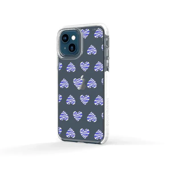 iPhone Case - Purple Zebra Heart