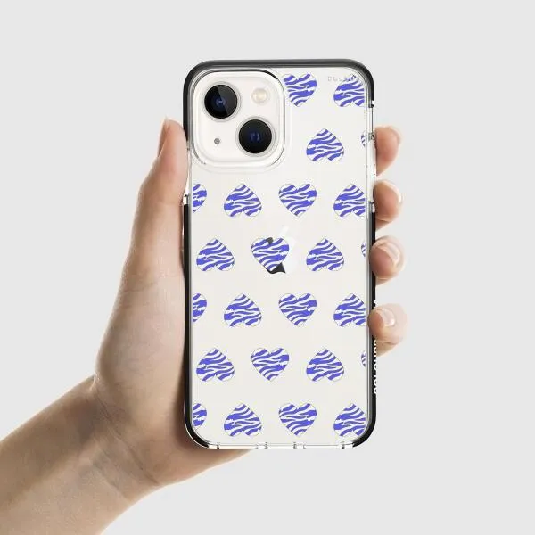 iPhone Case - Purple Zebra Heart