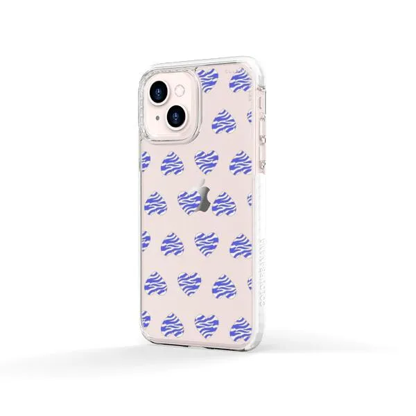 iPhone Case - Purple Zebra Heart