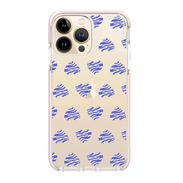 iPhone Case - Purple Zebra Heart