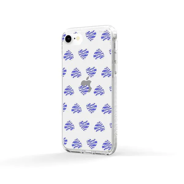 iPhone Case - Purple Zebra Heart