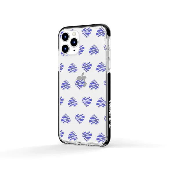 iPhone Case - Purple Zebra Heart