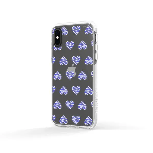 iPhone Case - Purple Zebra Heart