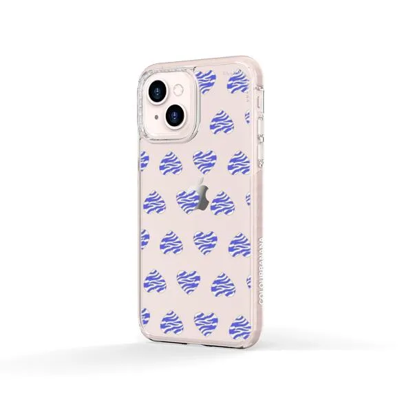 iPhone Case - Purple Zebra Heart