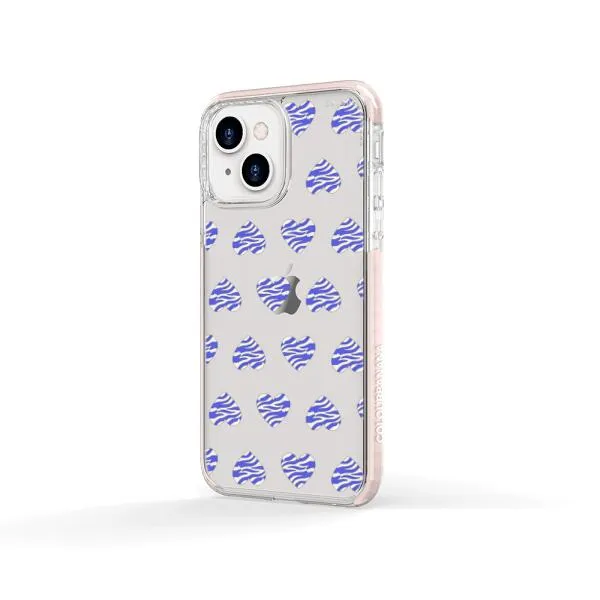 iPhone Case - Purple Zebra Heart