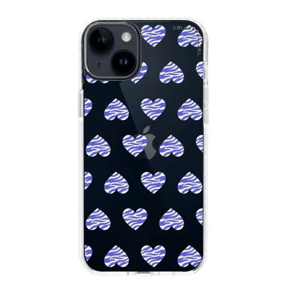 iPhone Case - Purple Zebra Heart