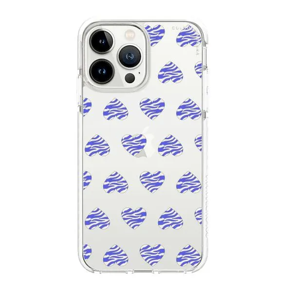 iPhone Case - Purple Zebra Heart