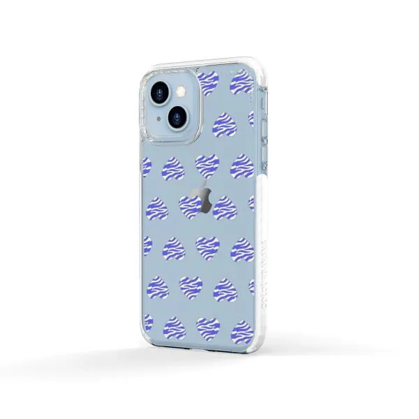 iPhone Case - Purple Zebra Heart