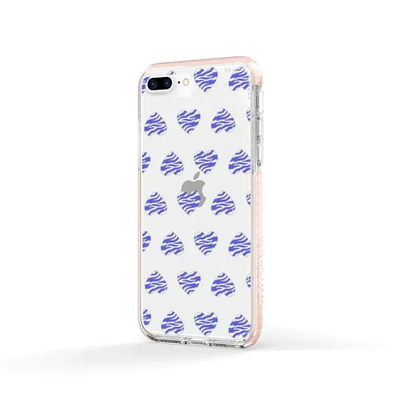 iPhone Case - Purple Zebra Heart