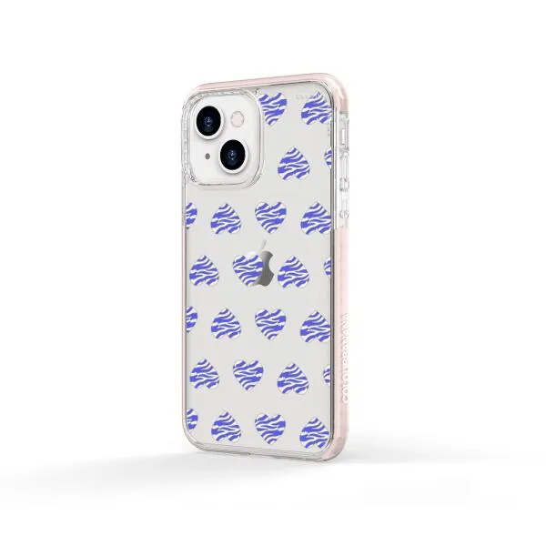 iPhone Case - Purple Zebra Heart