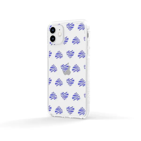 iPhone Case - Purple Zebra Heart