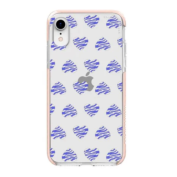 iPhone Case - Purple Zebra Heart