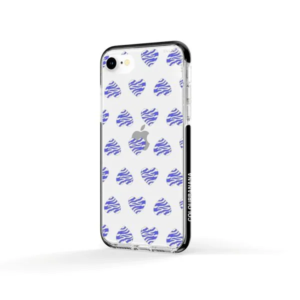 iPhone Case - Purple Zebra Heart