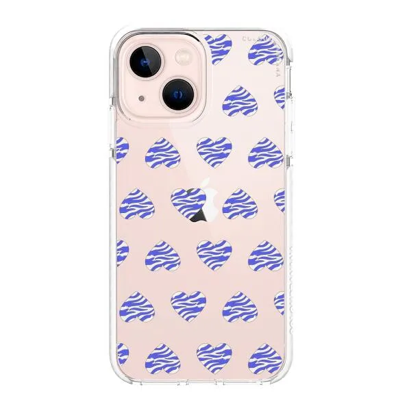 iPhone Case - Purple Zebra Heart