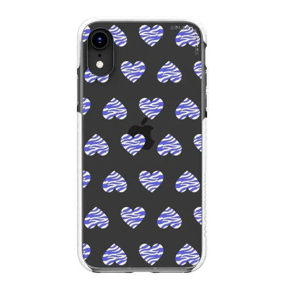 iPhone Case - Purple Zebra Heart