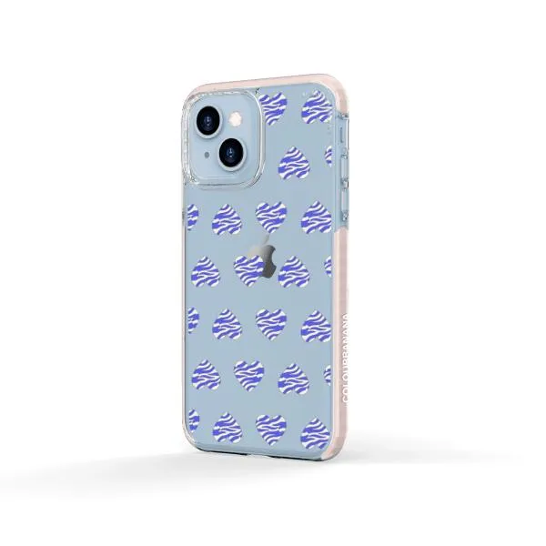 iPhone Case - Purple Zebra Heart