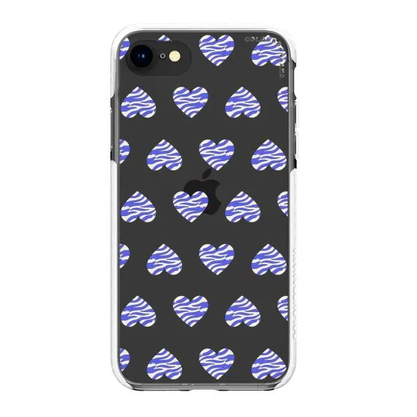 iPhone Case - Purple Zebra Heart