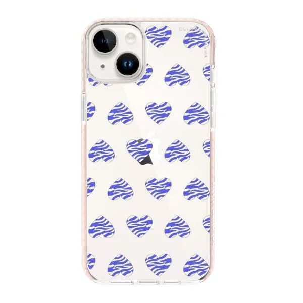 iPhone Case - Purple Zebra Heart