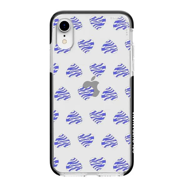 iPhone Case - Purple Zebra Heart