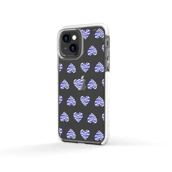 iPhone Case - Purple Zebra Heart