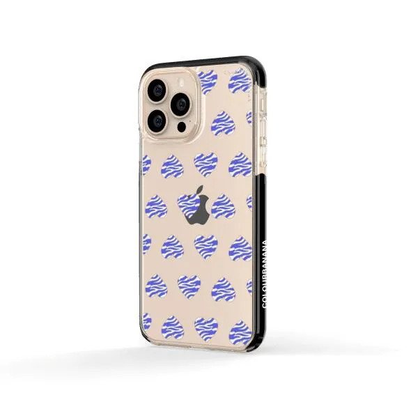 iPhone Case - Purple Zebra Heart