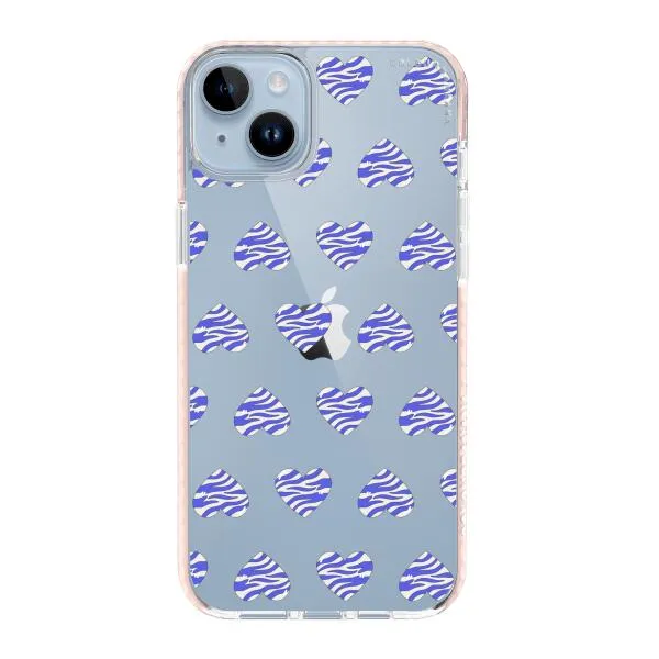 iPhone Case - Purple Zebra Heart