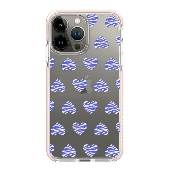 iPhone Case - Purple Zebra Heart