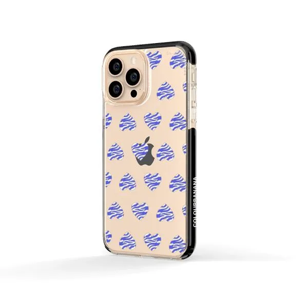 iPhone Case - Purple Zebra Heart