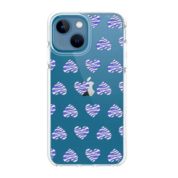 iPhone Case - Purple Zebra Heart