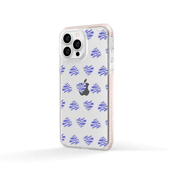 iPhone Case - Purple Zebra Heart