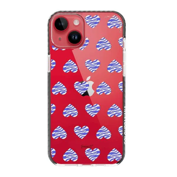 iPhone Case - Purple Zebra Heart