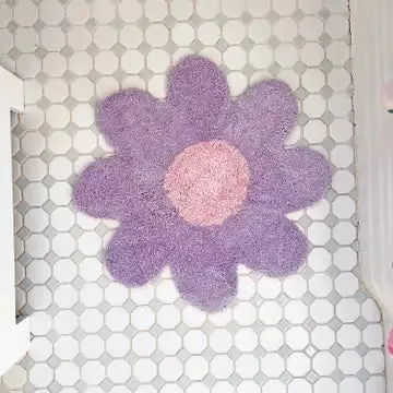 Lavender Daisy Rug