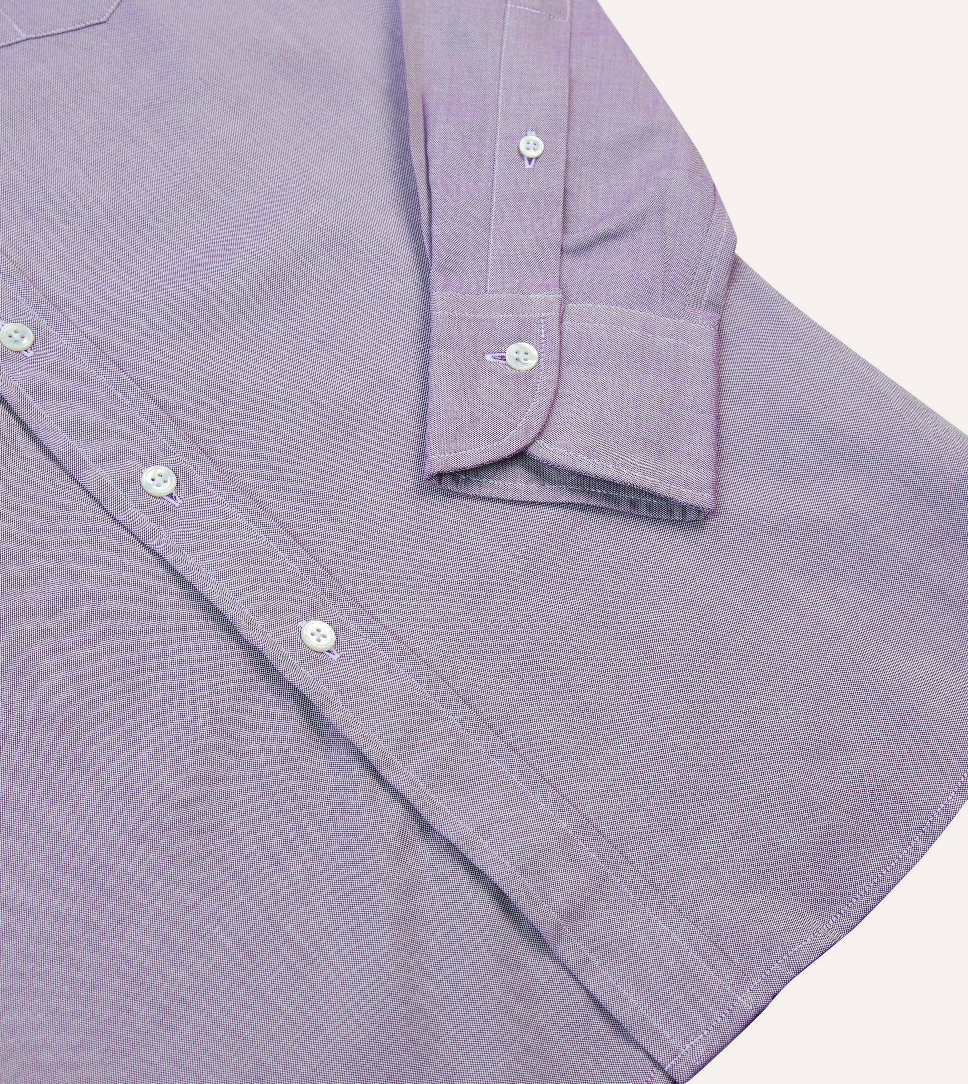 Lilac Pinpoint Oxford Cotton Cloth Button-Down Shirt