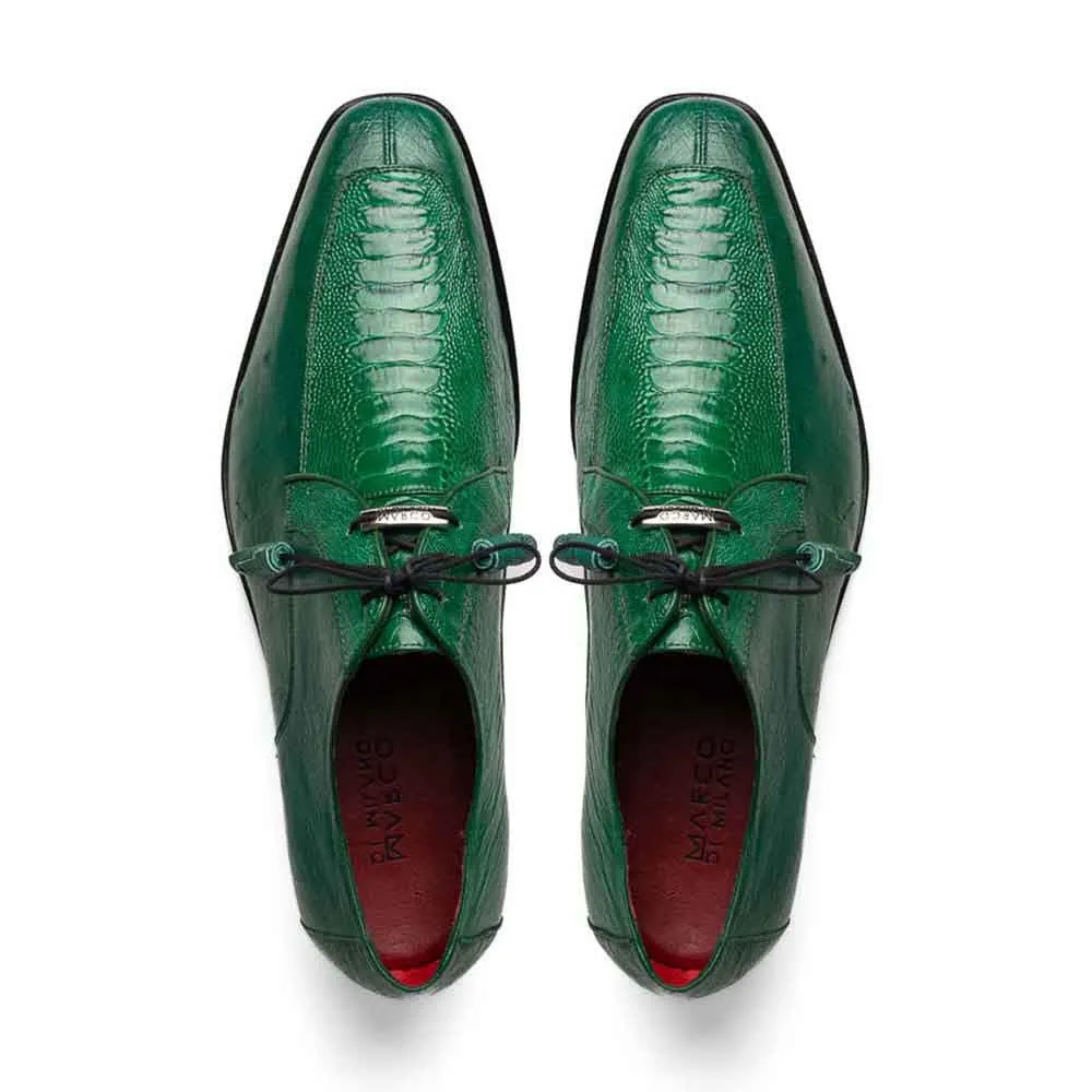 Marco Di Milano Andretti Dress Green Ostrich Leg Shoes