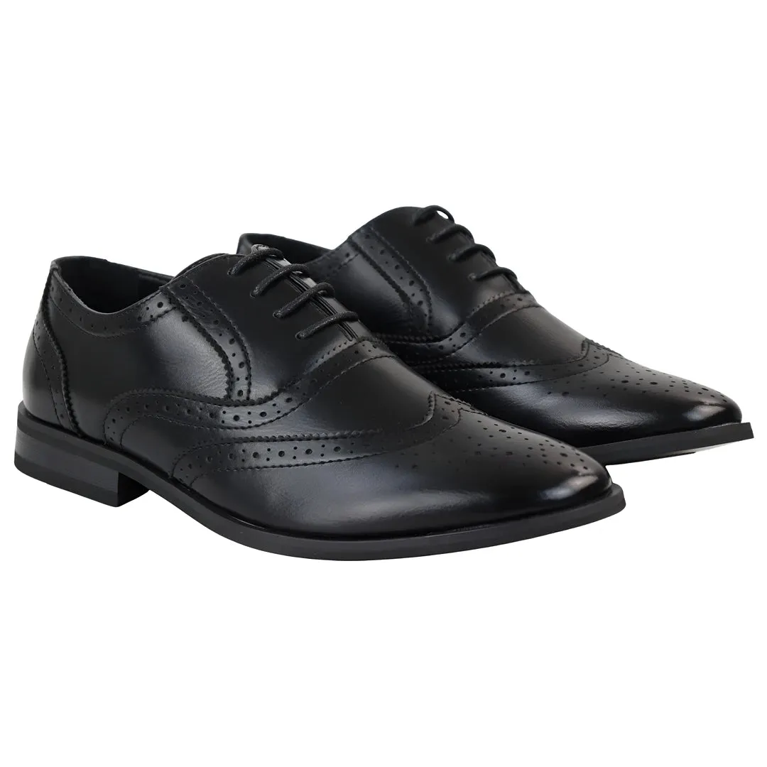 Men's Black Brogues Shoes