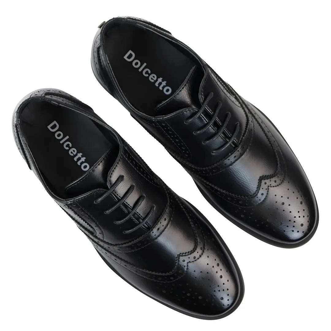 Men's Black Brogues Shoes