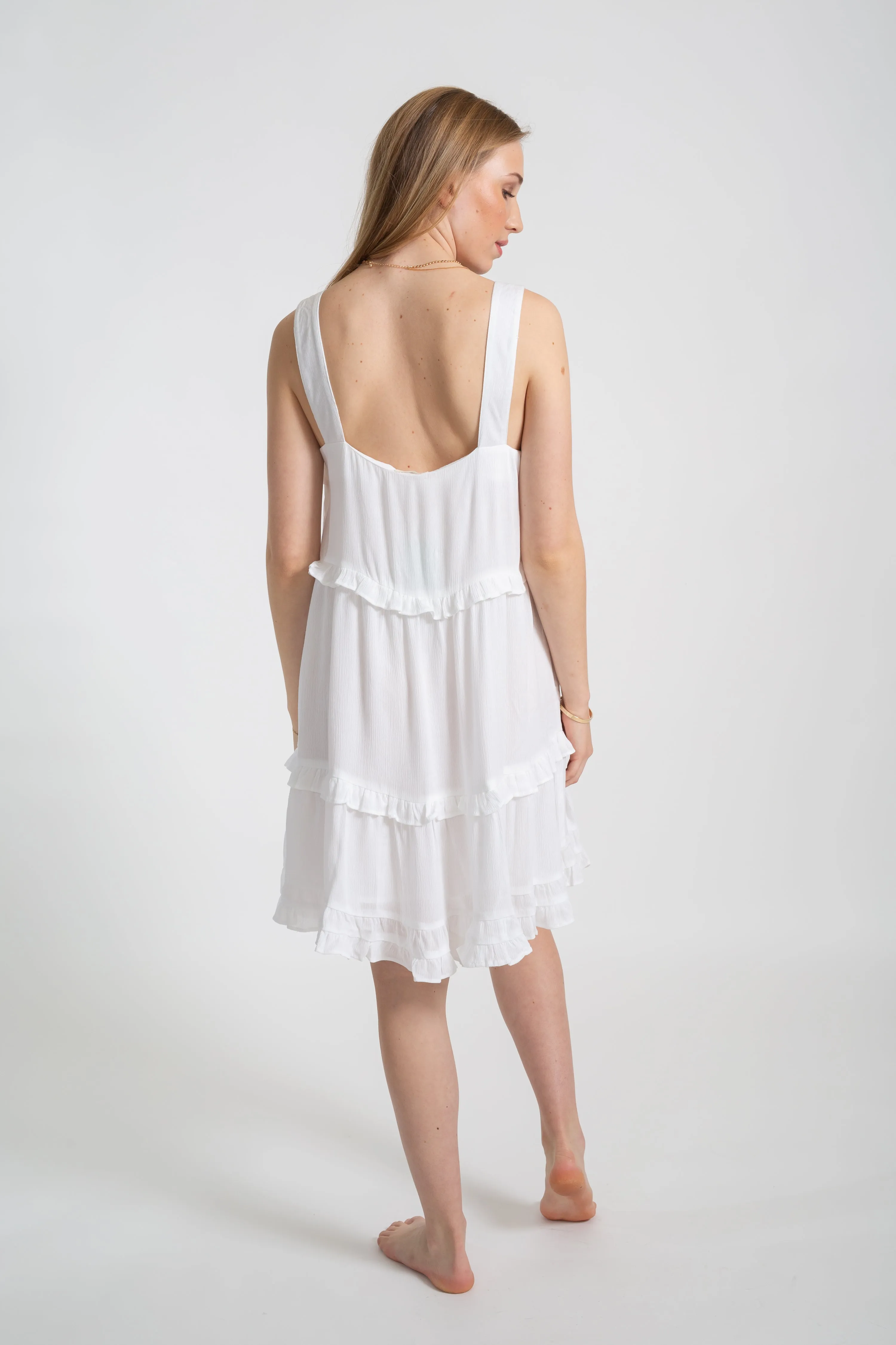 Miami Square Neck Tier Dress