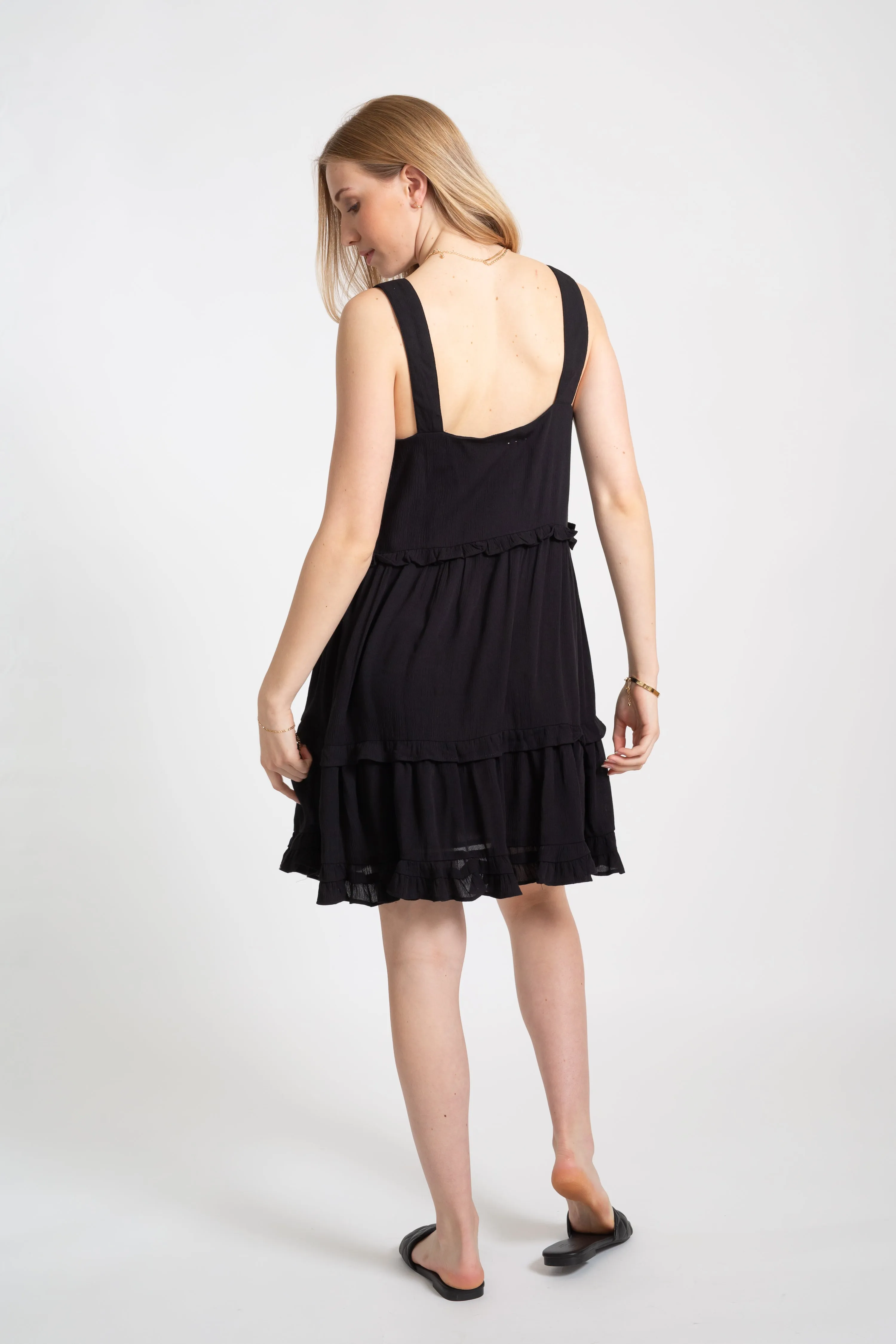 Miami Square Neck Tier Dress