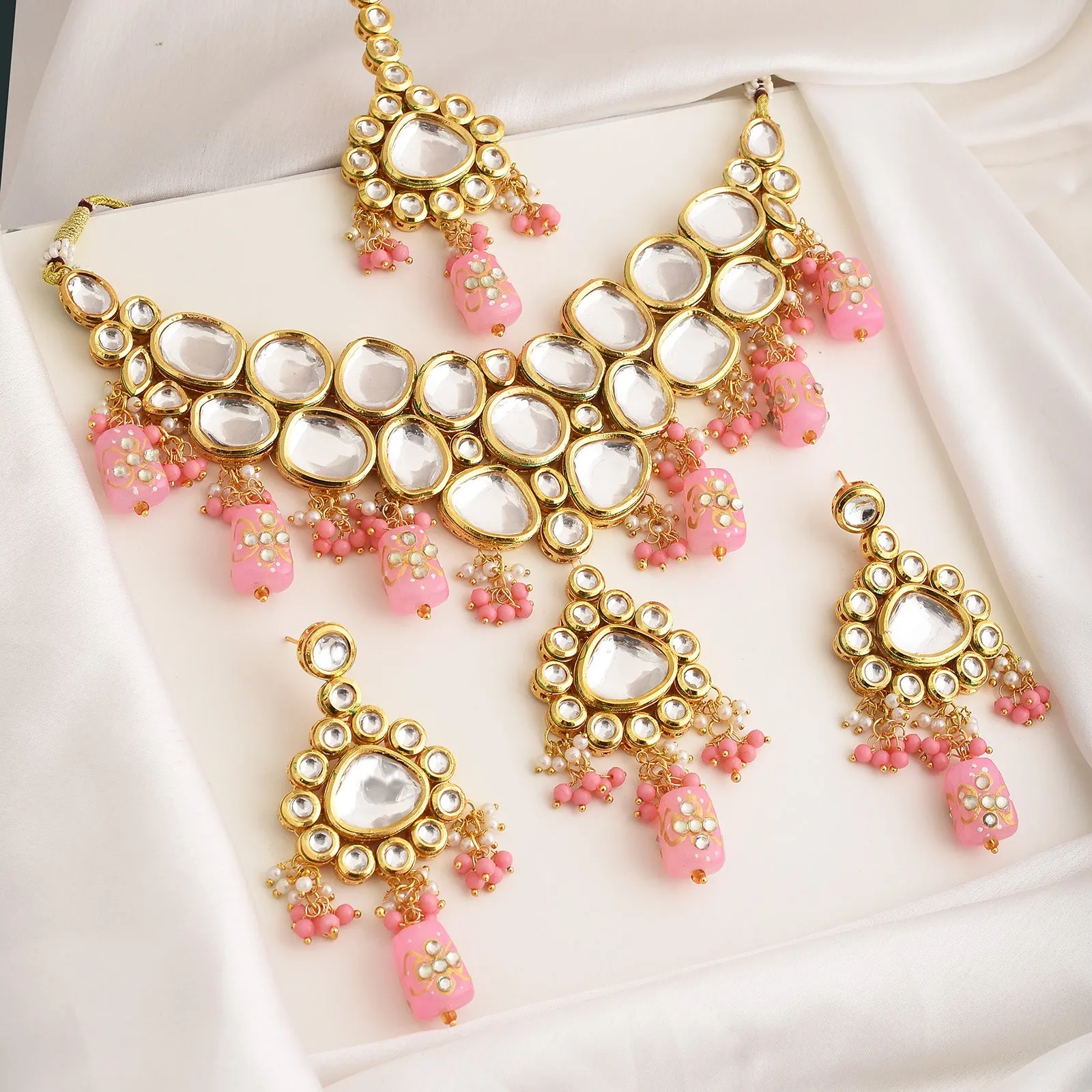 Mukta Kundan Necklace Set