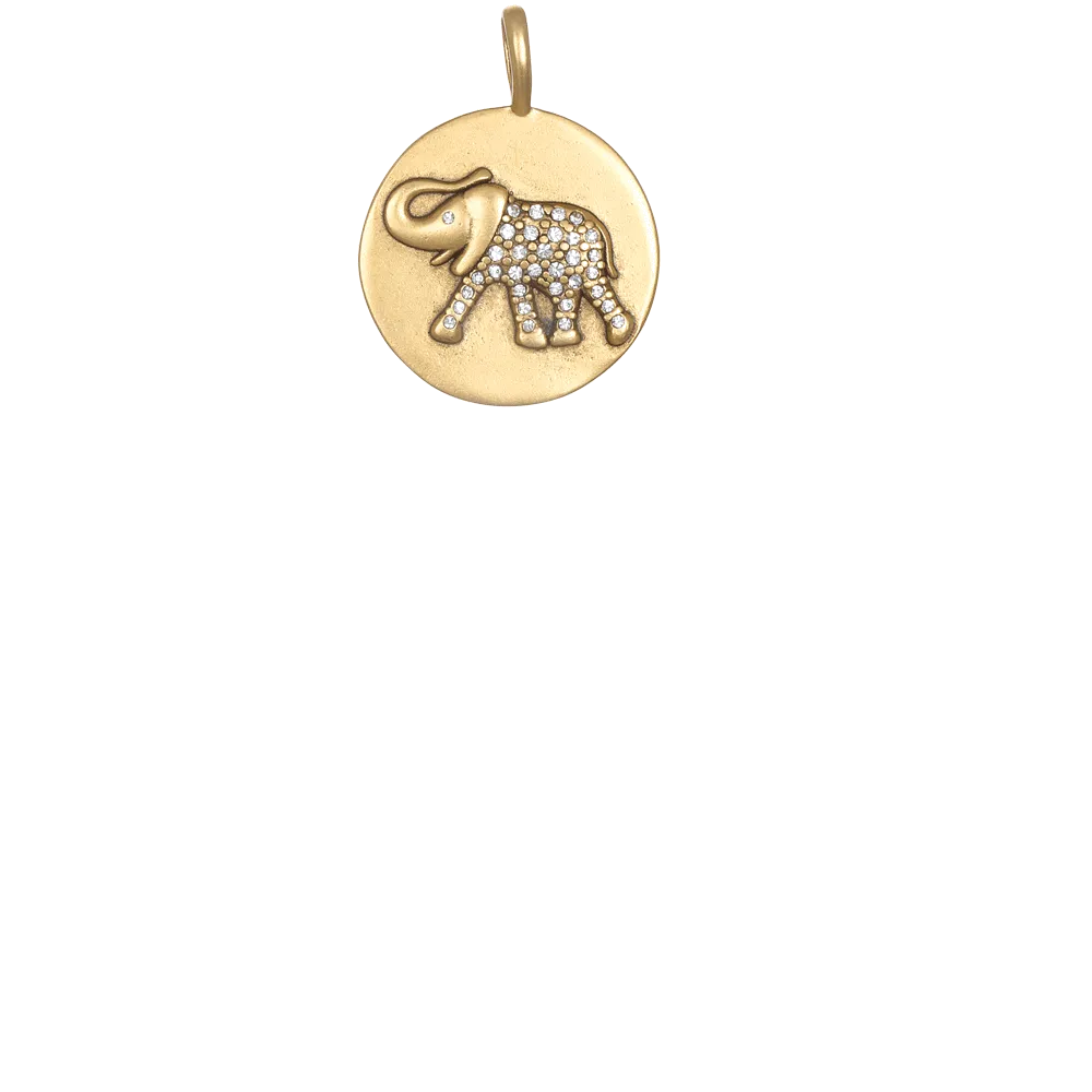 Pavé Elephant - Gold