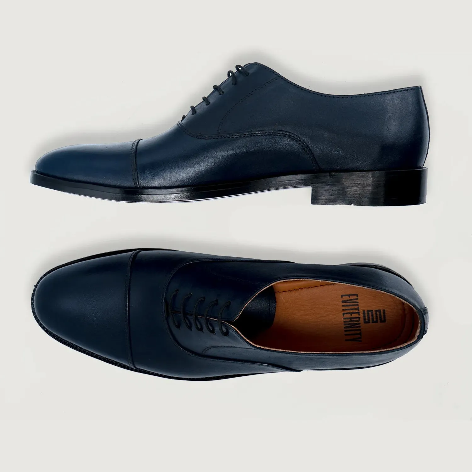 Professor Oxford Midnight Blue Leather Shoes