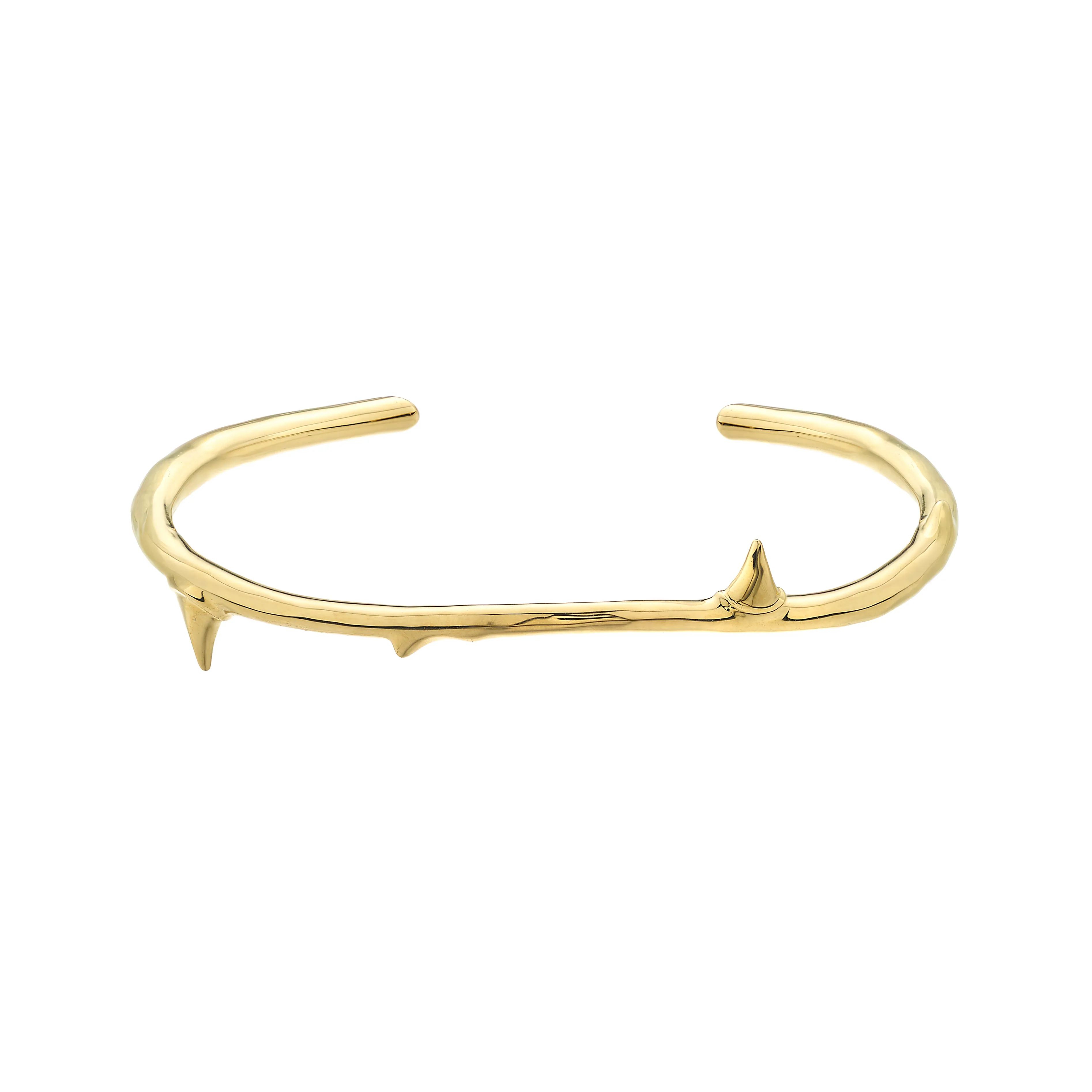 Rose Thorn Bangle - Yellow Gold Vermeil