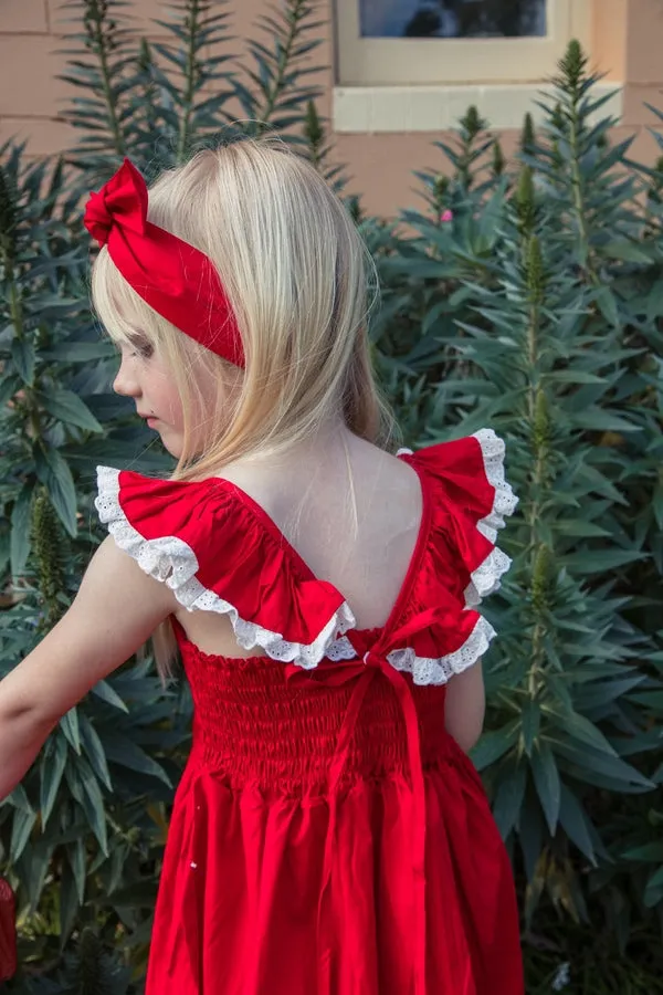 Rosie Girls Red Christmas Dress