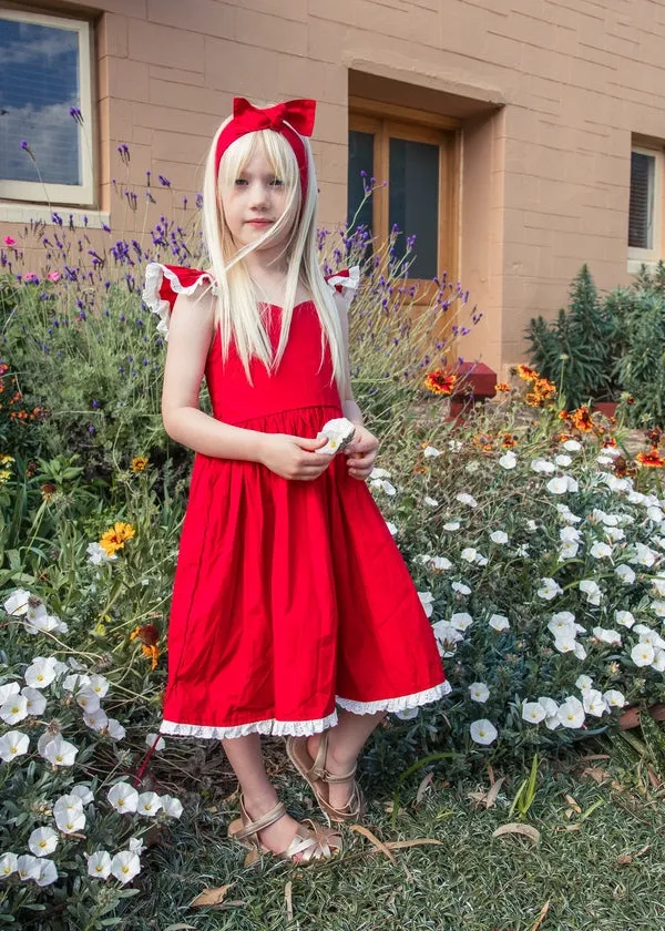 Rosie Girls Red Christmas Dress