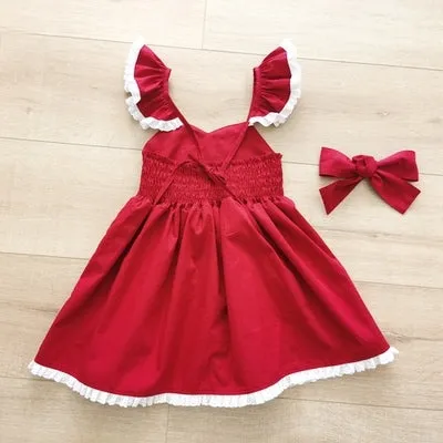 Rosie Girls Red Christmas Dress