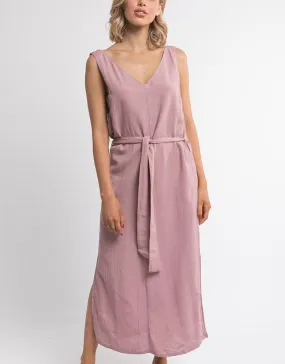 Silent Theory Breeze Linen Dress Musk