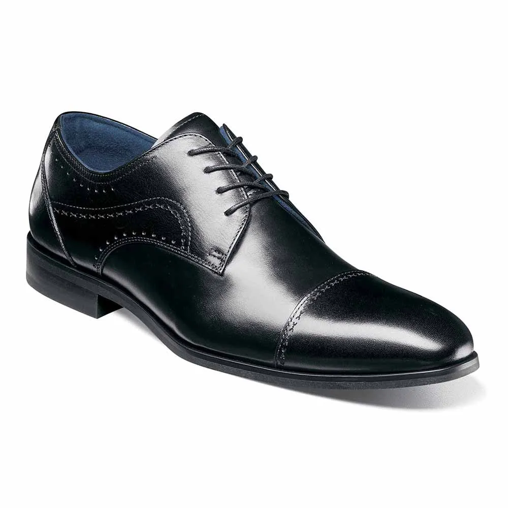 Stacy Adams Black BRYANT Cap Toe Oxford