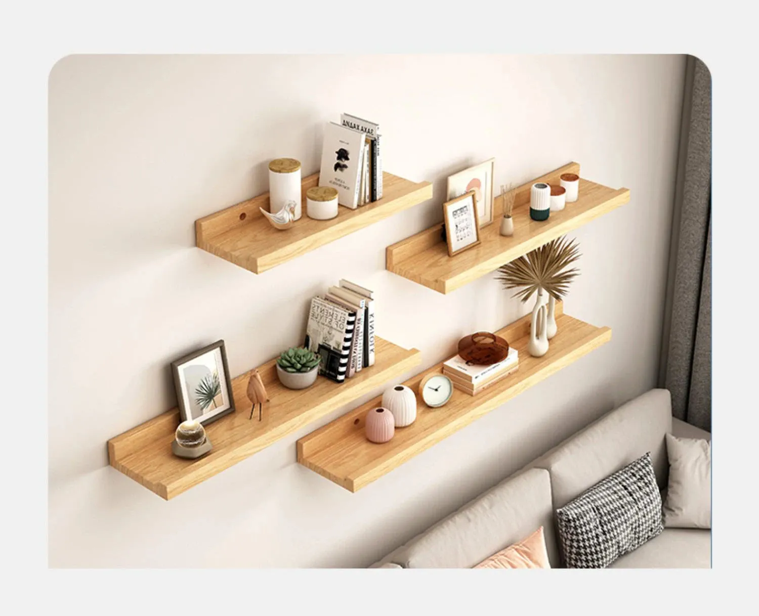 Storage Rack Wall Floating Shelves