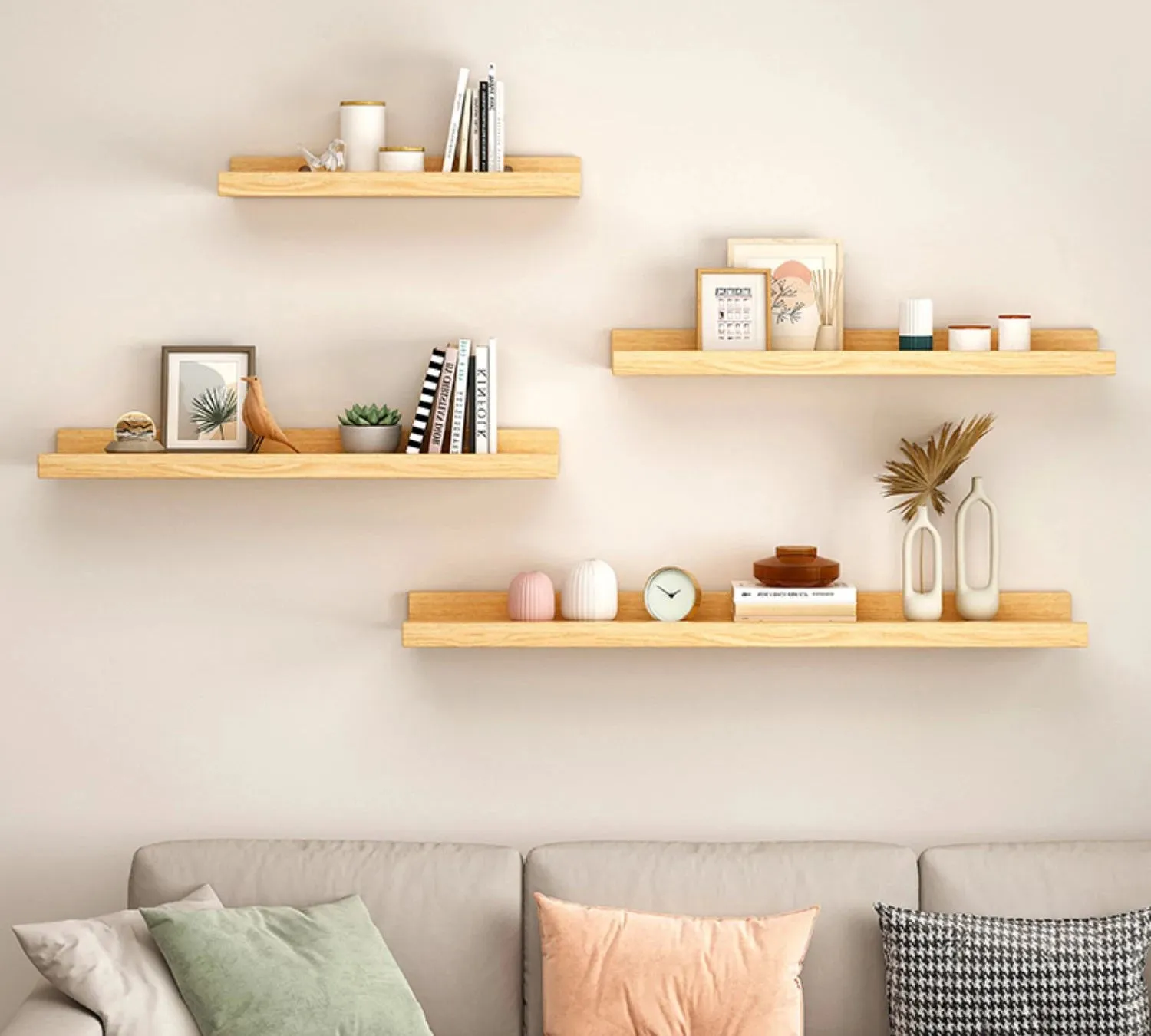 Storage Rack Wall Floating Shelves